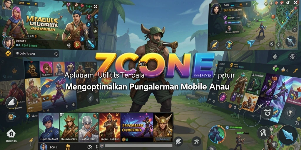 Tampilan utama 7CONE dengan fitur-fitur utilitas yang lengkap.