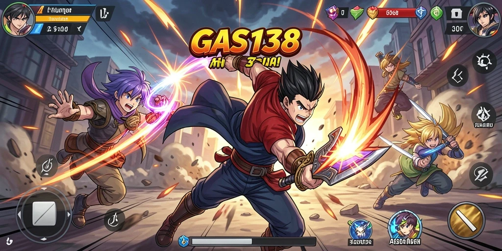 Tampilan seru gameplay GAS138 dengan karakter Anime menarik.