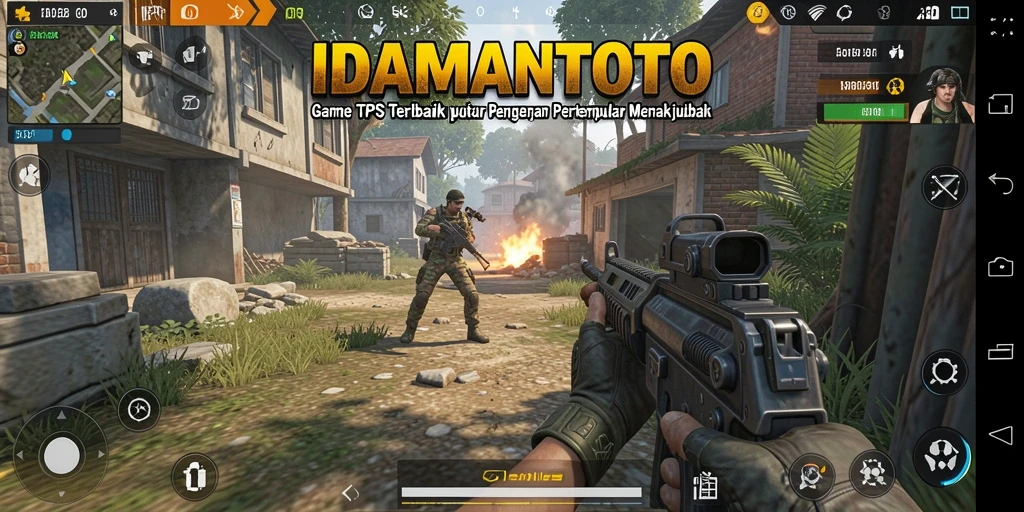 Screenshot menunjukkan aksi pertempuran seru dalam IDAMANTOTO.