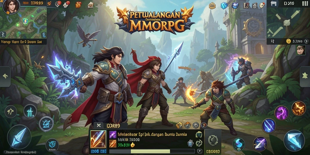 Gameplay mendebarkan dalam IDR89, dunia MMORPG penuh tantangan.