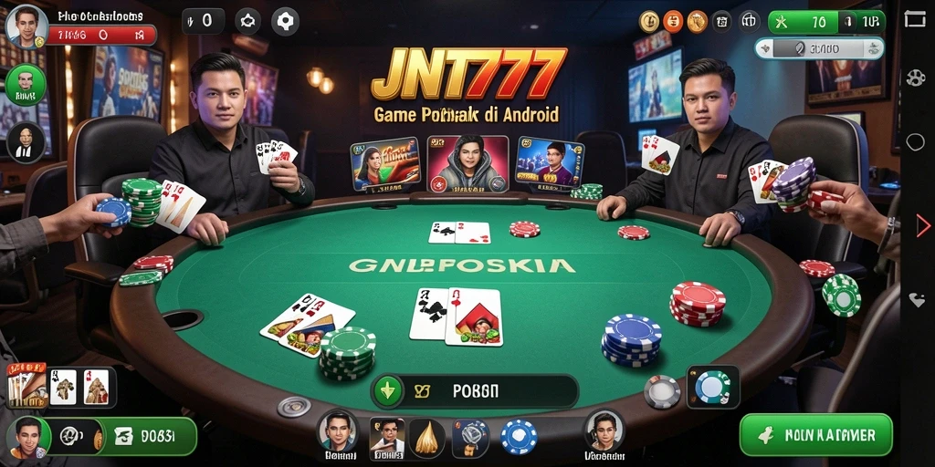 Screenshot JNT777 menampilkan gameplay poker yang seru dan interaktif.