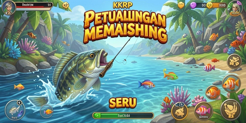 Tangkapan ikan yang mengesankan dalam gameplay KKRP.