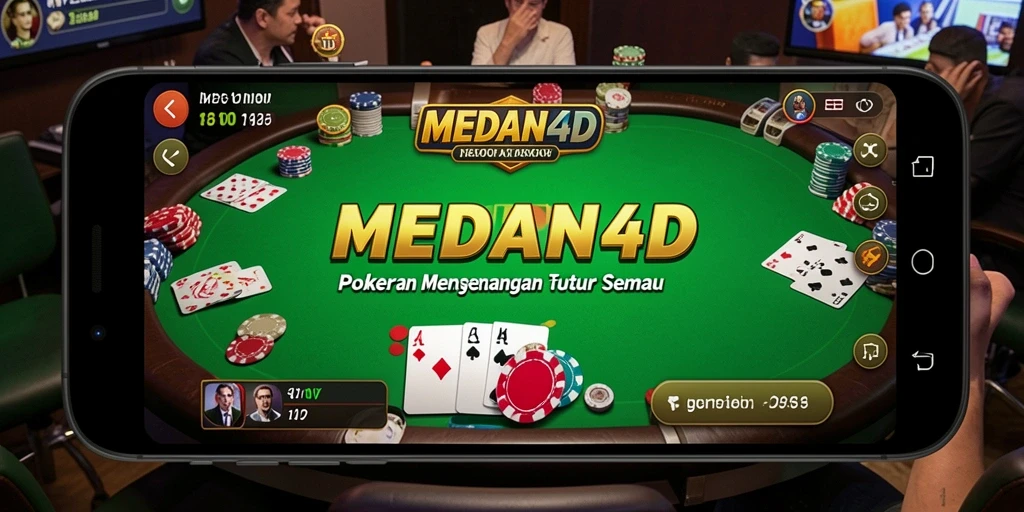 Tampilan gameplay Poker yang seru dan menegangkan.